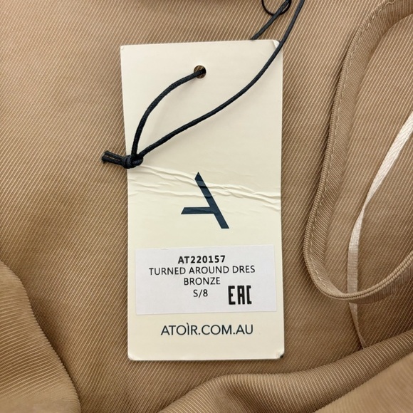 Atoir Turned Around Dress in Bronze Size 4 - Picture 8 of 13